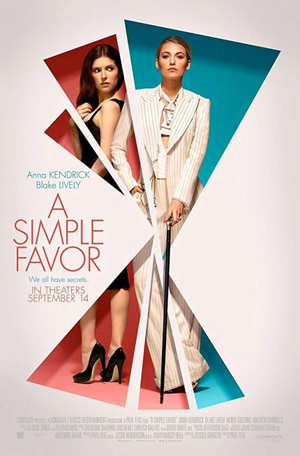 Review: A SIMPLE FAVOR, Not So Simple, But Satisfying 